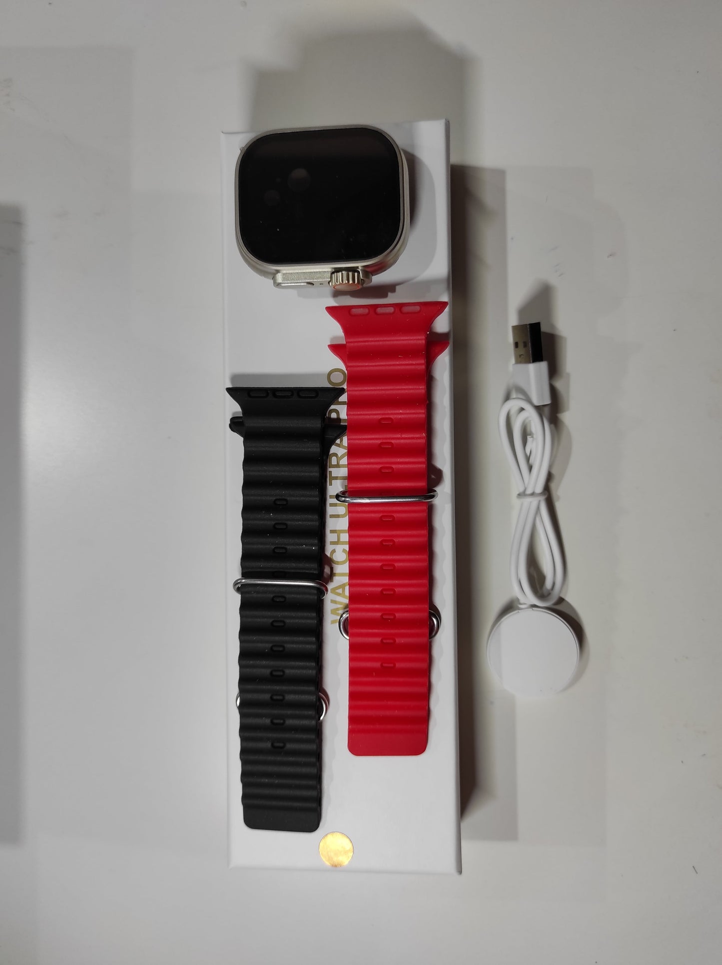 Smartwatch Ultra Pro con 2 correas ( rojo + negro ) - additional image 8