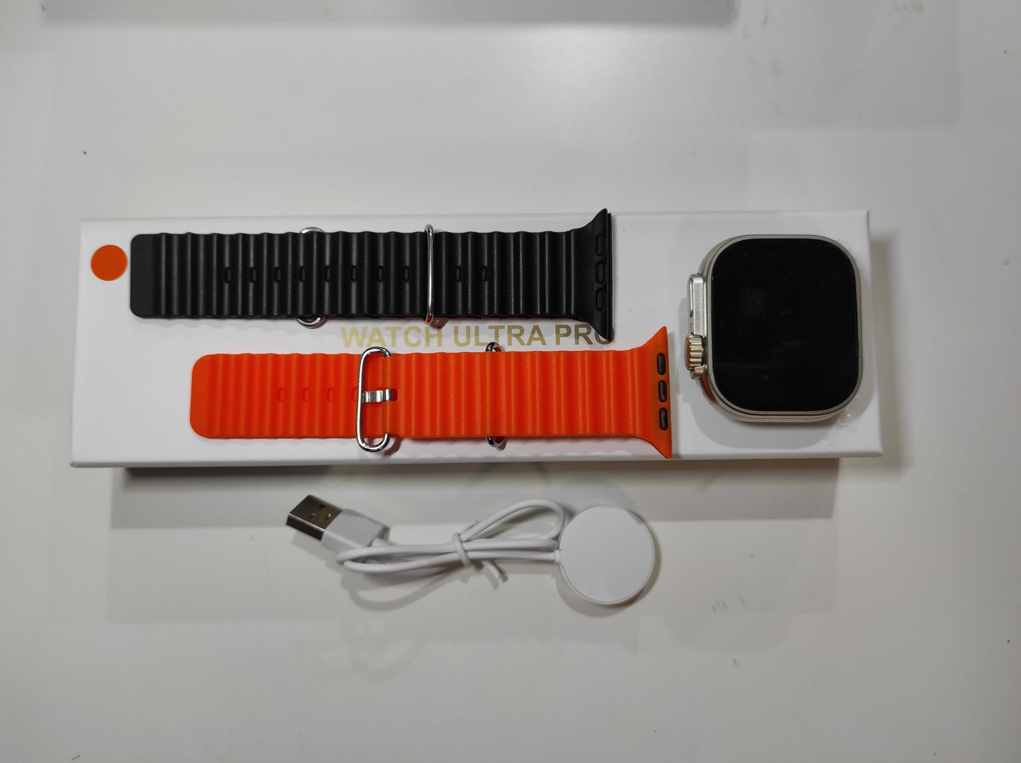 Smartwatch Ultra Pro con 2 correas ( naranja + negro ) - additional image 7