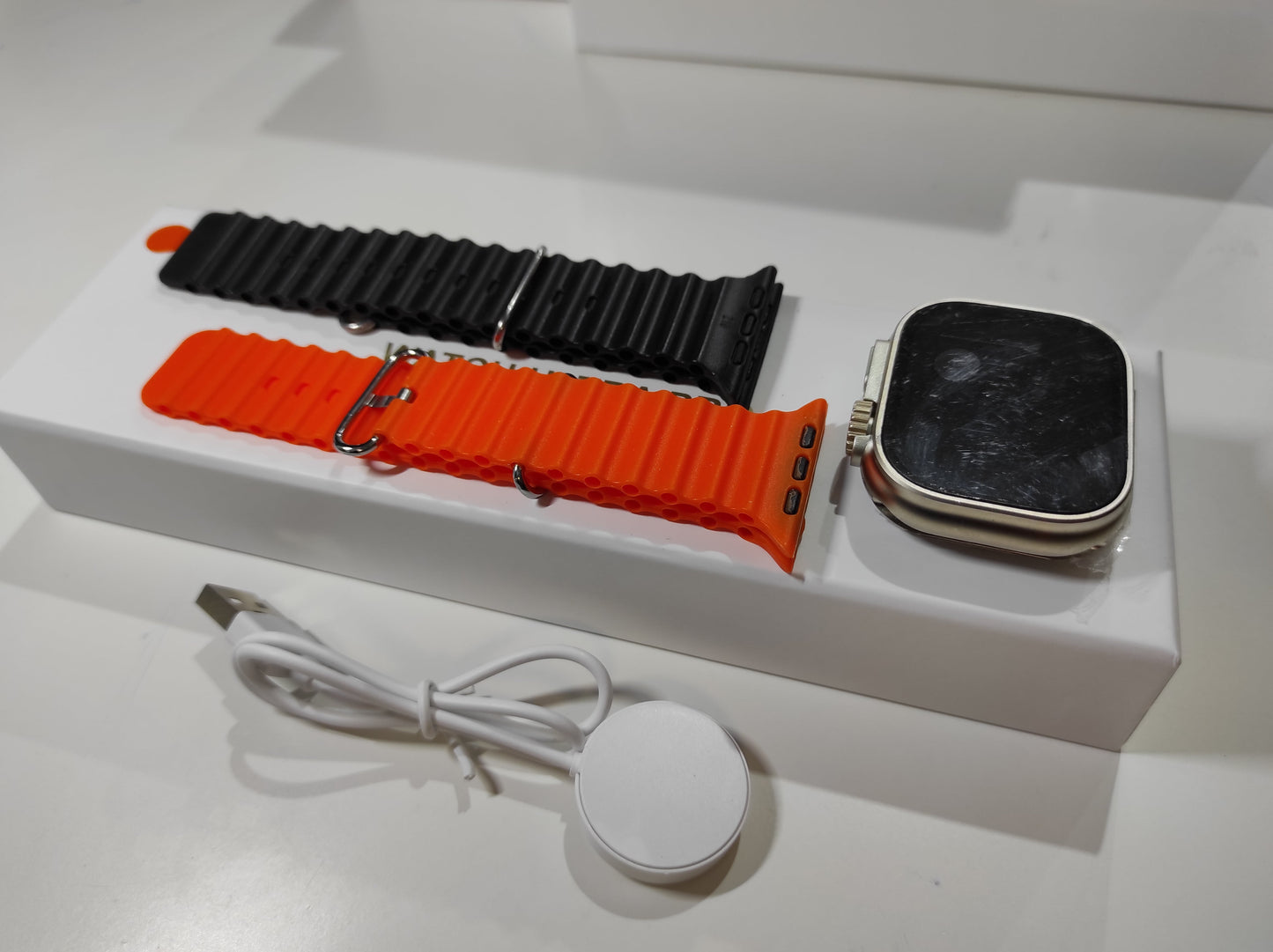 Smartwatch Ultra Pro con 2 correas ( naranja + negro ) - additional image 1